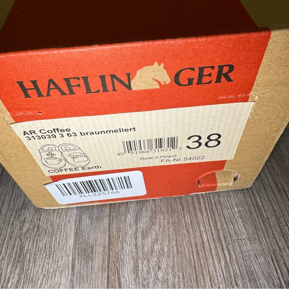 Haflinger AR Coffee Earth Brown Wool Slippers - Picture 10 of 10